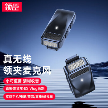 領(lǐng)臣無線領(lǐng)夾麥克風(fēng)直播收音麥一拖一收音器手機直播主播聲卡降噪抖音短視頻拍攝K歌錄音戶外便攜話筒小蜜蜂	